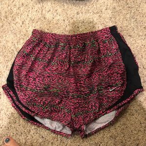 Nike pink cheetah print women’s sport shorts